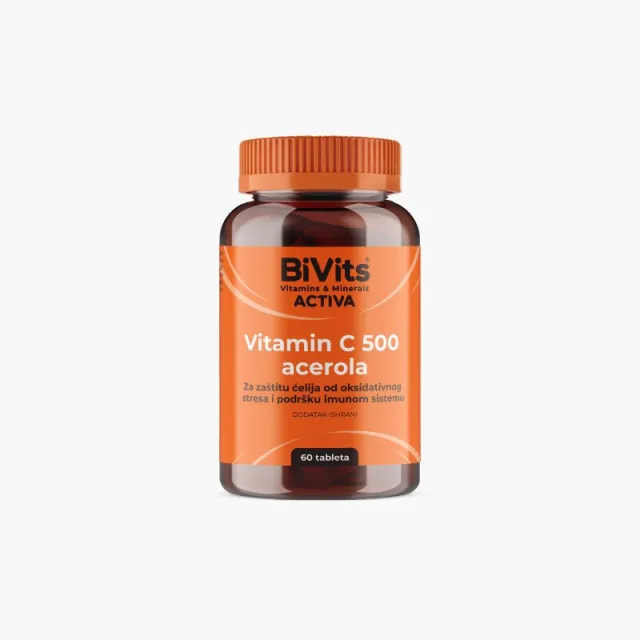 Bivits Activa Vitamin C 500 Acerola 60 Tableta
