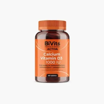 BiVits Activa Calcium Vitamin D3 1000IU 60 Tableta 