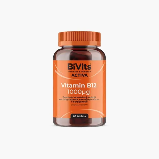 Bivits Activa Vitamin B12 1000Μg 60 Tableta