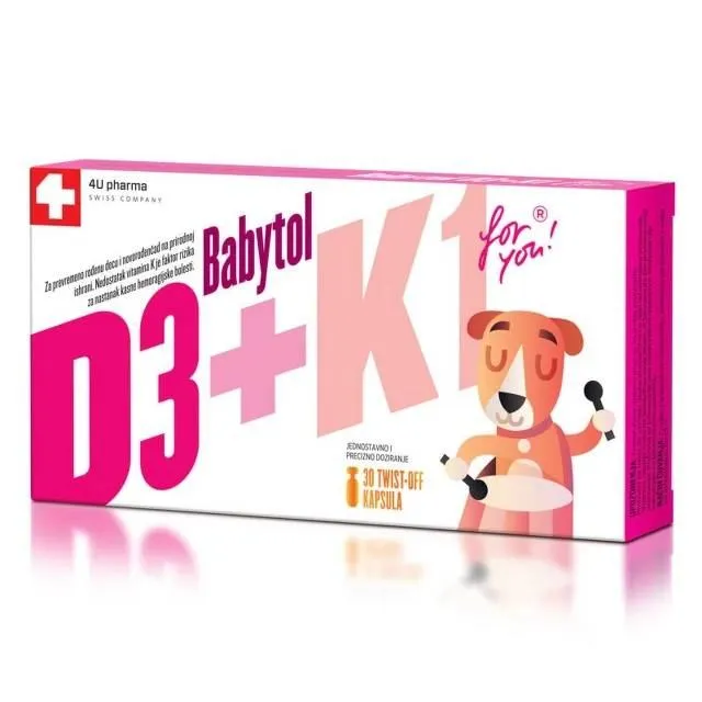 Babytol D3+K1, 30 Kapsula