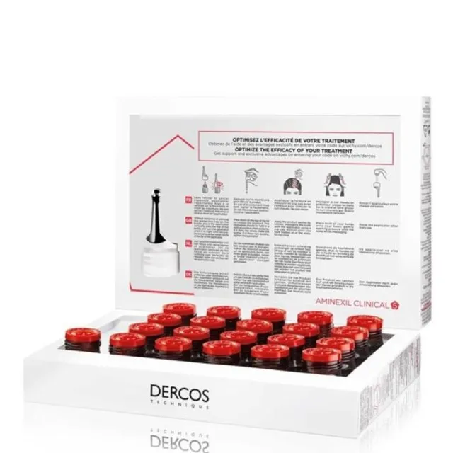 Vichy Dercos Aminexil Clinical 5 Ampule Protiv Opadanja Kose Za Žene 21 Ampula