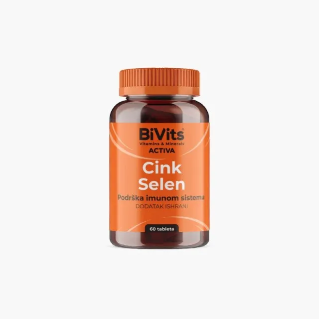 Bivits Activa Cink, Selen 60 Tableta