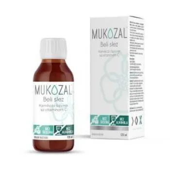Mukozal Beli Slez Sa Vitaminom C Sirup Bez Alkohola I Šećera 125 ml