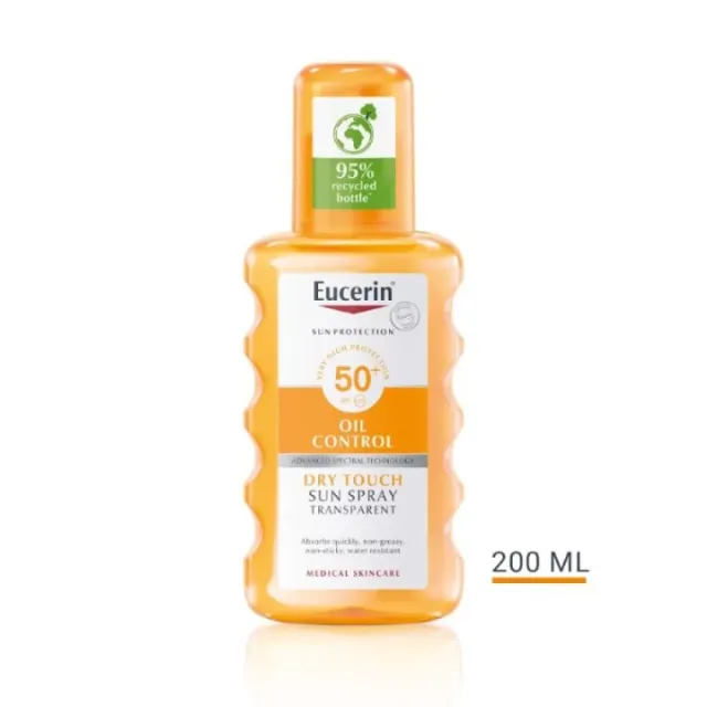 Eucerin Oil Control Dry Touch Sprej Za Zaštitu Osetljive Kože Od Sunca Spf50+ 200Ml