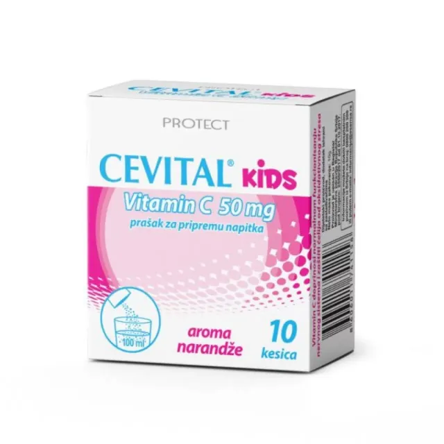 Cevital Vitamin C Kids 50Mg Kesice A10