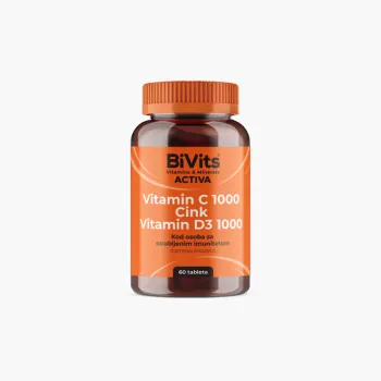 BiVits Activa Vitamin C 1000, Cink + D3 60 Tableta