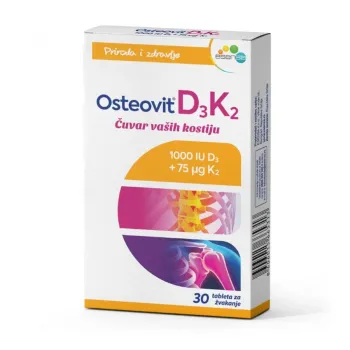 Osteovit D3+K2 30 Tableta Za Žvakanje