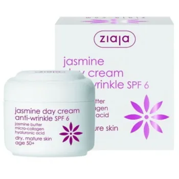Ziaja Jasmin 50+ Dnevna Krema Protiv Bora Spf 6 50 ml