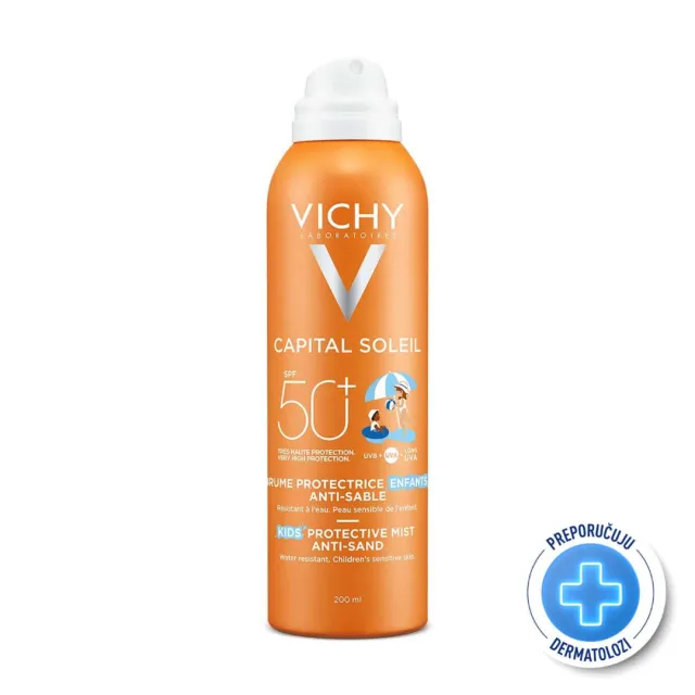 Vichy Capital Soleil Vodeno-Fluidni Sprej Za Decu Spf 50+ 200Ml