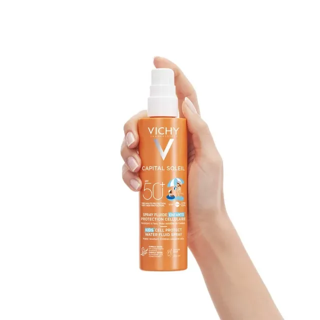 Vichy Capital Soleil Vodeno-Fluidni Sprej Za Decu Spf50+ 200Ml