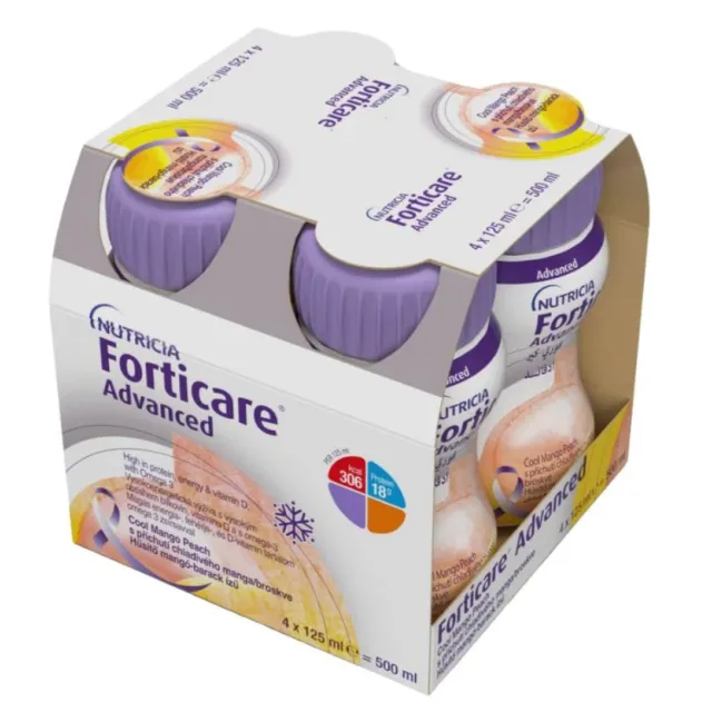 Forticare Advanced Mango/Breskva Bočice 4X125Ml