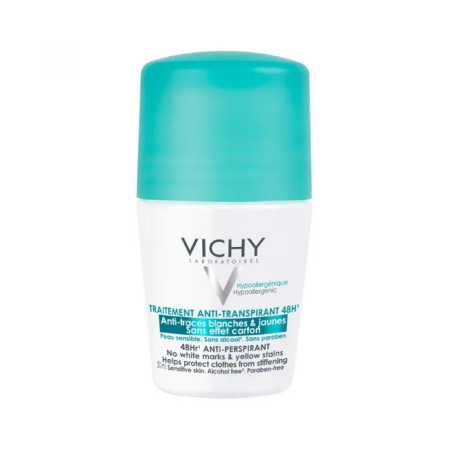 Vichy Déodorant Roll-On Bez Belih Tragova I Žutih Fleka 50Ml