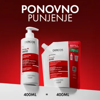 Vichy Dercos Energy+ Šampon Eco Refill 400ml 