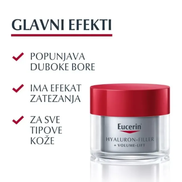 Eucerin Hyaluron-Filler+Volume-Lift Noćna Krema 50Ml