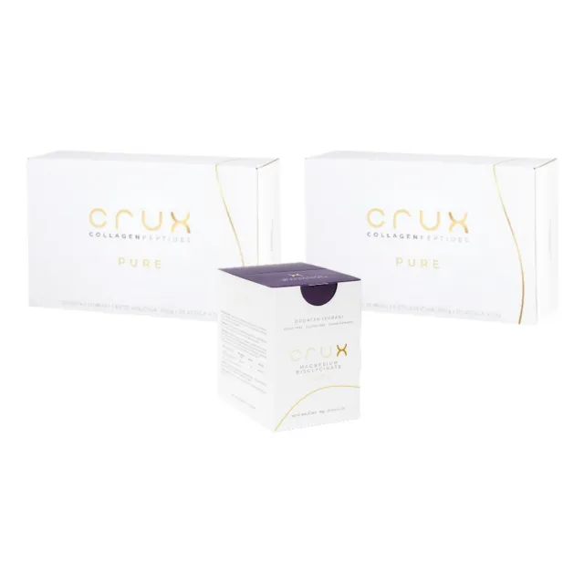 Crux Pure Collagen Peptides 30 Kesica Kolagena 2 Kutije + Crux Pure Magnezijum Bisglicinat 30 Kesica 1 Kutija