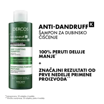 Vichy Dercos Anti-Dandruff K Šampon 250ml