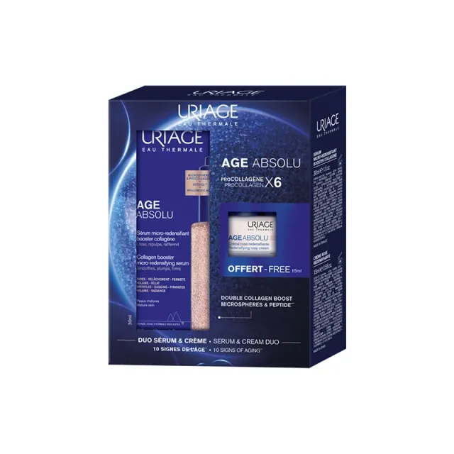 Uriage Age Absolu Serum, 30 Ml + Krema, 15 Ml Promo