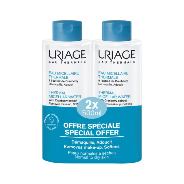 Uriage Micelarna Voda Za Normalnu Kožu, 2 X 500 Ml Promo