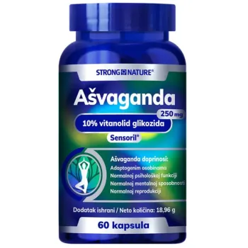 Strong Nature Ašvaganda 250 mg 60 Kapsula