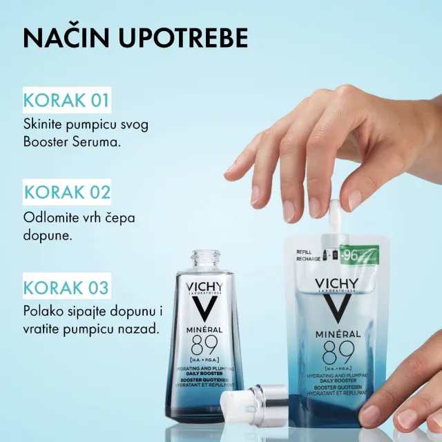 Vichy Minéral 89 Booster Eco Recharge (Refill) 50Ml