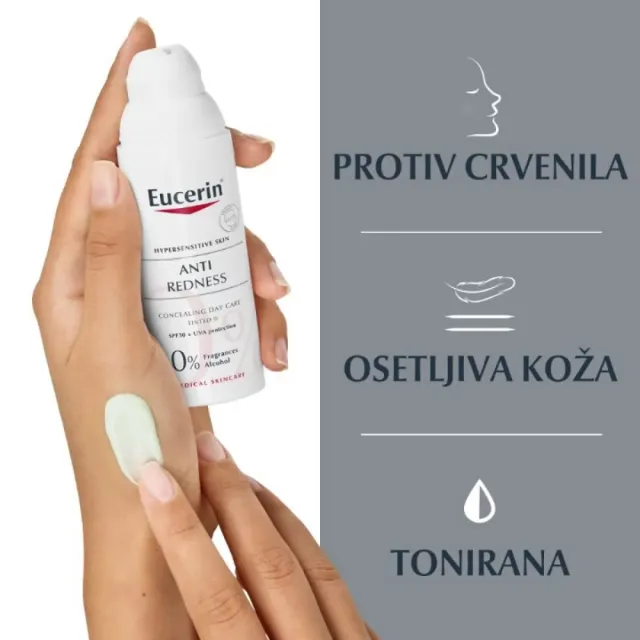 Eucerin Antiredness Dnevna Krema Protiv Crvenila Sa Zelenim Pigmentima 50Ml