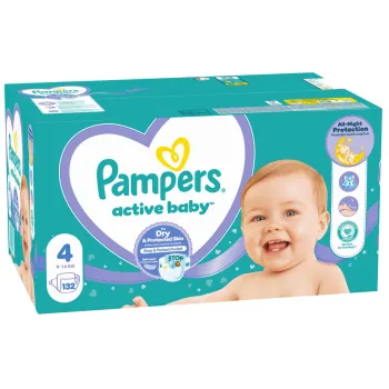 Pampers Active Baby Pelene 4 (9-14kg) MB 132 Komada