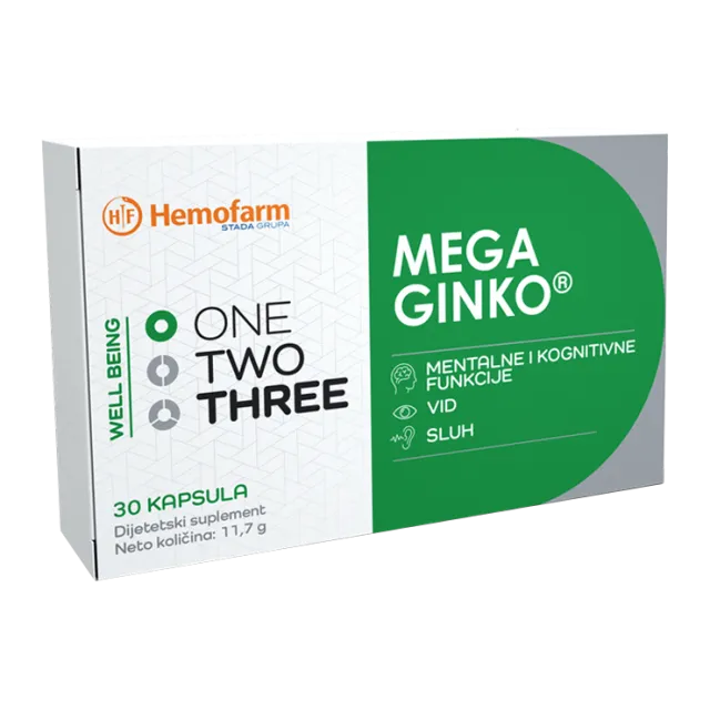 One Two Three Mega Ginko 30 Kapsula