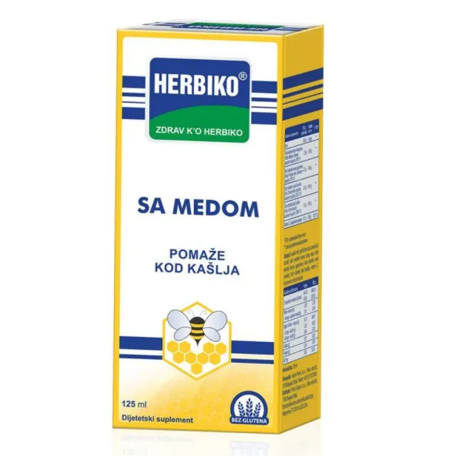 Herbiko Sirup Za Odrasle Sa Medom 125Ml