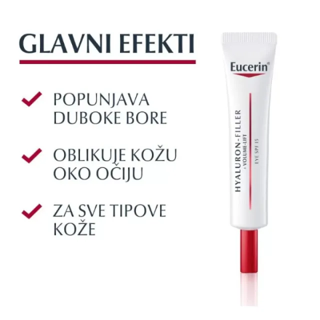 Eucerin Hyaluron-Filler+Volume-Lift Krema Za Područje Oko Očiju Spf15 15Ml