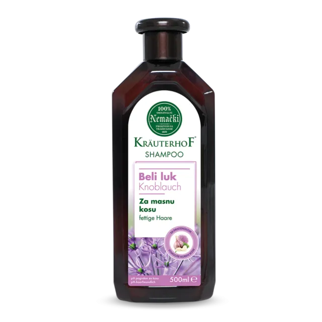 Kräuterhof Šampon Za Jačanje Kose Beli Luk 500 Ml