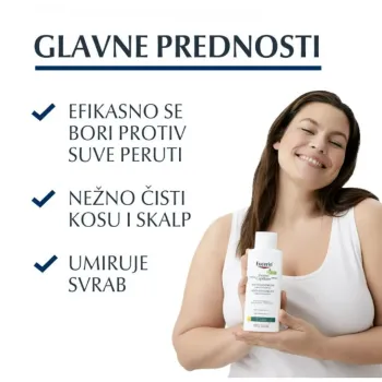 Eucerin Dermocapillaire Krem Šampon Protiv Suve Peruti 250ml