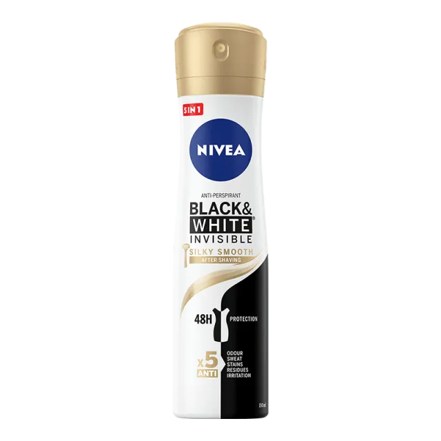 Nivea Black & White Invisible Silky Smooth Dezodorans150Ml