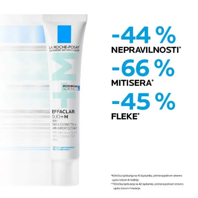 La Roche-Posay Effaclar Duo+M Trostruka Korektivna Nega Protiv Nepravilnosti 40Ml