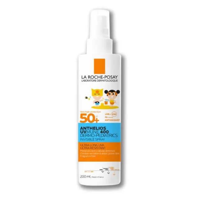 La Roche-Posay Anthelios Uvmune 400 Dermo-Pediatrics Nevidljivi Sprej Za Zaštitu Od Sunca Za Decu Spf50+ 200Ml