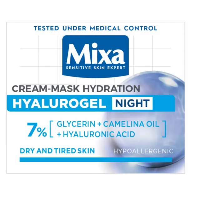 Mixa Hyalurogel Noćna Krema 50Ml