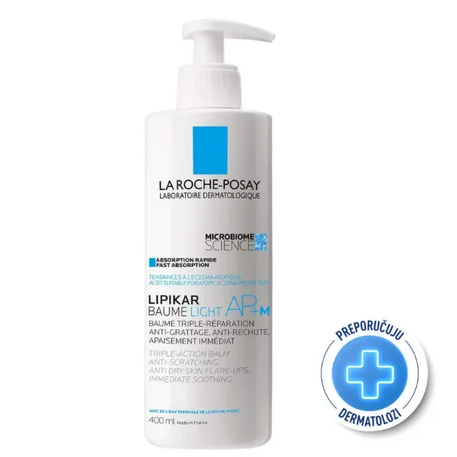 La Roche-Posay Lipikar Baume Light Ap+M Balzam Za Lice I Telo Sa Trostrukim Delovanjem 400 Ml