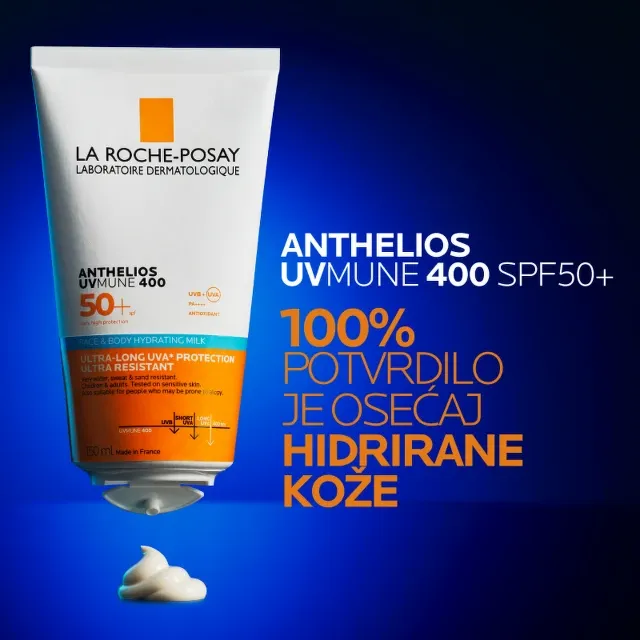 La Roche-Posay Anthelios Hidratantno Mleko Za Zaštitu Od Sunca Za Lice I Telo Spf50+ 150Ml