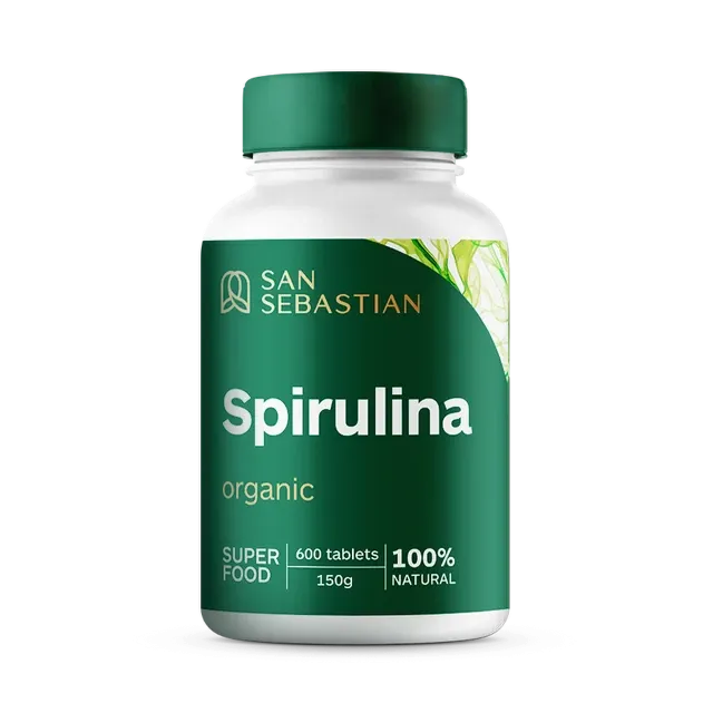 Spirulina San Sebastian Organic 600 Tableta