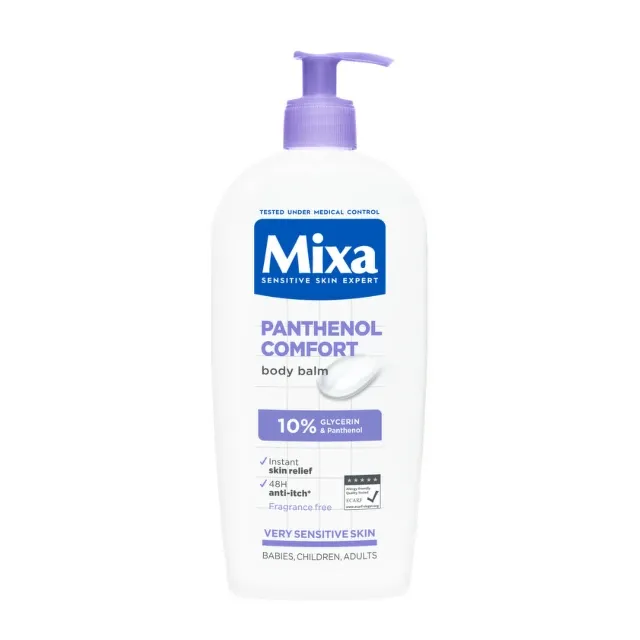 Mixa Panthenol Comfort Umirujući Balzam Za Telo Za Osetljivu Kožu Za Bebe, Decu I Odrasle 400Ml