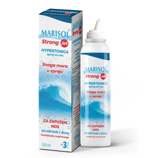 Marisol Strong Jet Hipertonični Sprej Za Nos 120 Ml