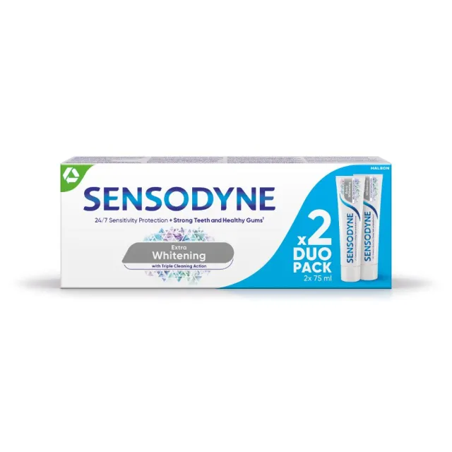Sensodyne Pasta Extra Whitening 2X75Ml