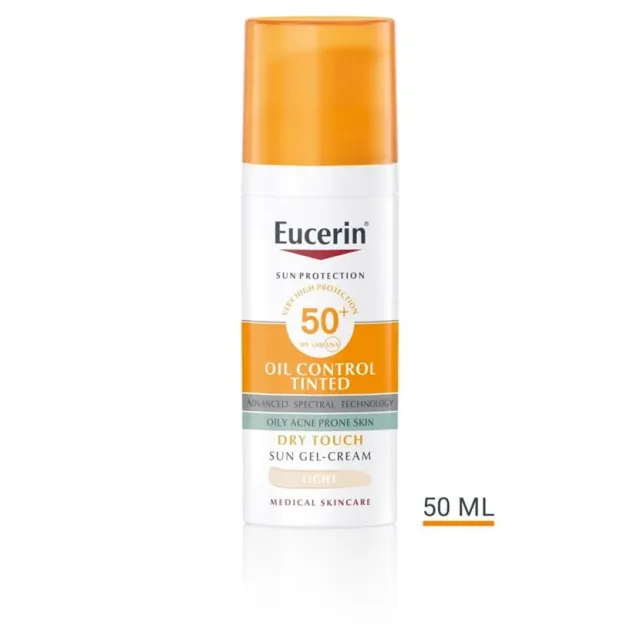 Eucerin Sun Oil Control Tonirani Gel-Krem Za Zaštitu Masne Kože Od Sunca Spf50+ Svetli 50Ml