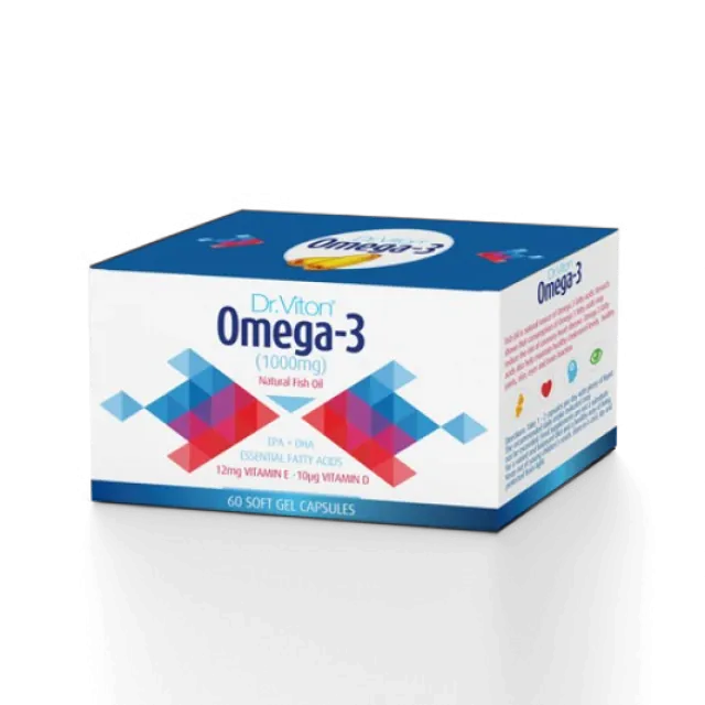 Dr. Viton Omega 3 + Vitamin E + Vitamin D3 60 Kapsula