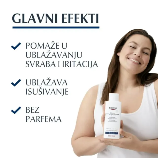 Eucerin Dermocapillaire Šampon Za Suvu Kožu Glave I Suvu Kosu 250Ml