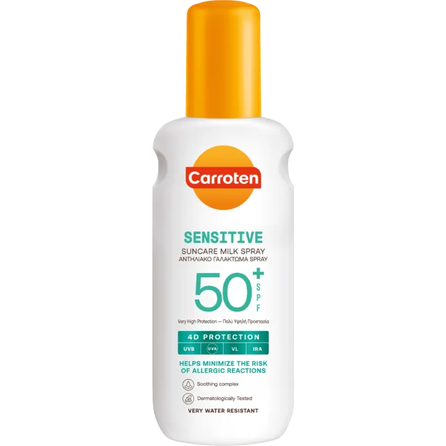 Carroten Sun Mleko Sprej Sensitive Spf50 200 Ml