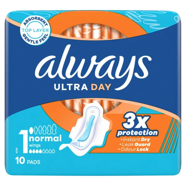 Always Ultra Normal Higijenski Ulošci Sa Krilcima 10 Komada