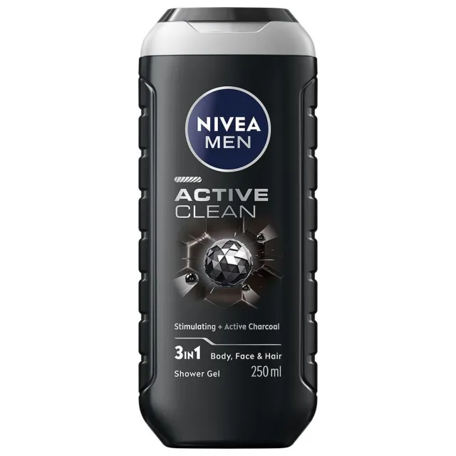 Nivea Men Active Clean Gel Za Tuširanje Za Muškarce 250Ml