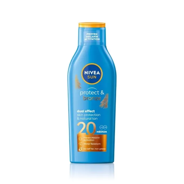 Nivea Sun Protect & Bronze Losion Za Zaštitu Od Sunca Spf 20 200Ml