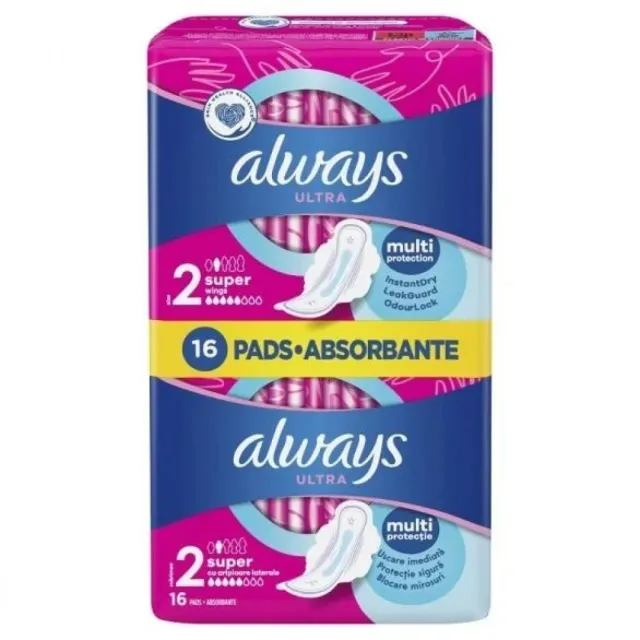 Always Ultra Super Higijenski Ulošci 16 Komada