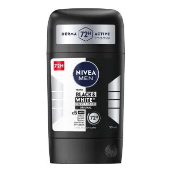 Nivea Men Black & White Invisible Original Antiperspirant Stik 50ml